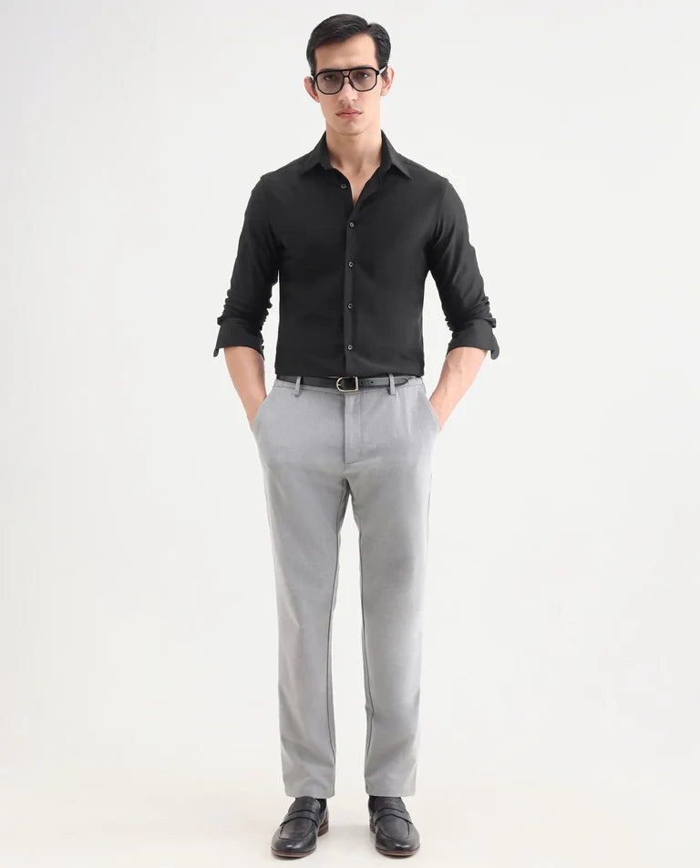 REGULAR FIT PLAIN SHIRT