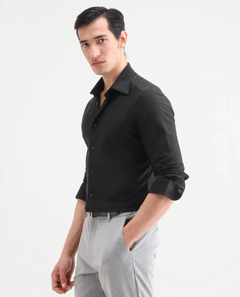 REGULAR FIT PLAIN SHIRT