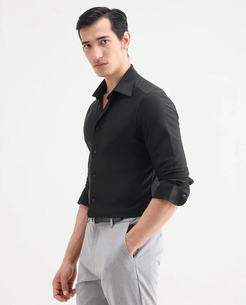 REGULAR FIT PLAIN SHIRT