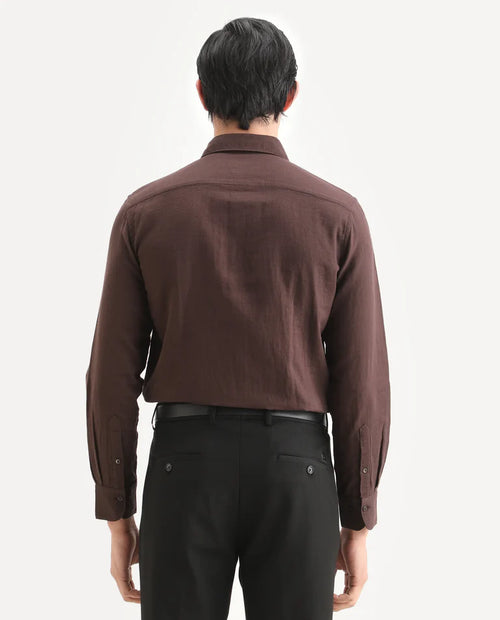 REGULAR FIT PLAIN SHIRT